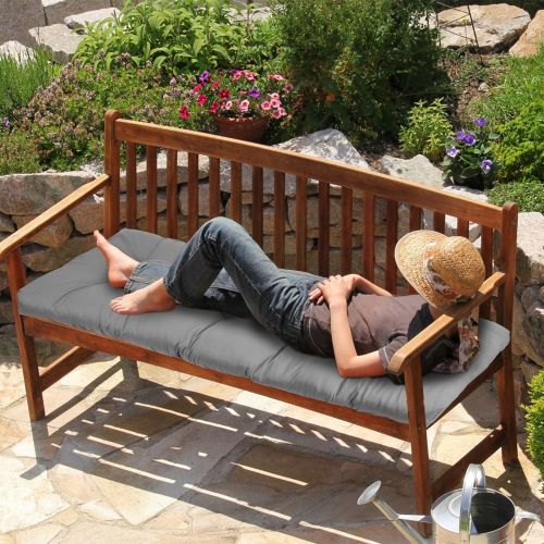 Bench Seat Cushion For Indoor Outdoor Furniture Non Slip Long Chair Cushion with Ties Strap Waterproof Swing Cushion 51.18x19.68IN For Garden Pat Bench Seat Cushion For Indoor Outdoor Furniture Non Slip Long Chair Cushion with Ties Strap Waterproof Swing Cushion 51.18x19.68IN For Garden Pat